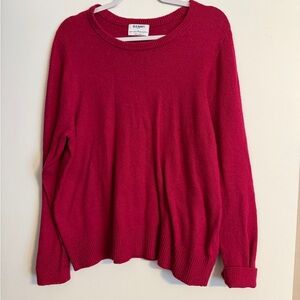 Old Navy Women's Redish Pink Crew Neck Sweater